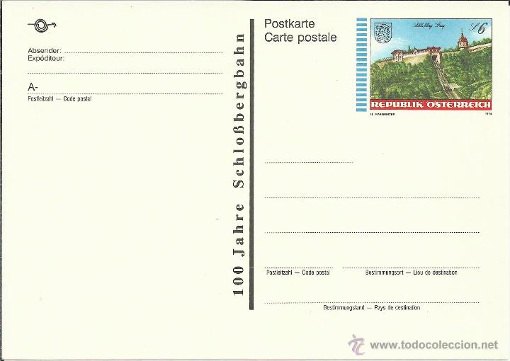 Sellos: AUSTRIA ENTERO POSTAL CASTILLO GRAZ - Foto 1
