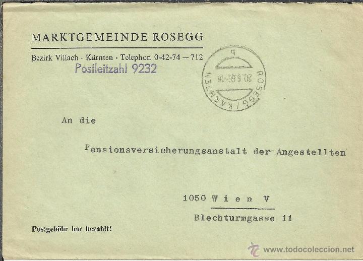 Sellos: AUSTRIA ROSEGG 1966 MARKTGEMEINDE - Foto 1