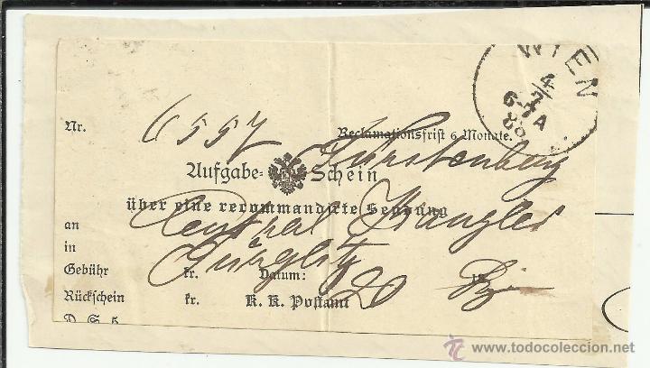 Sellos: AUSTRIA WIEN RESGUARDO CERTIFICADO - Foto 1