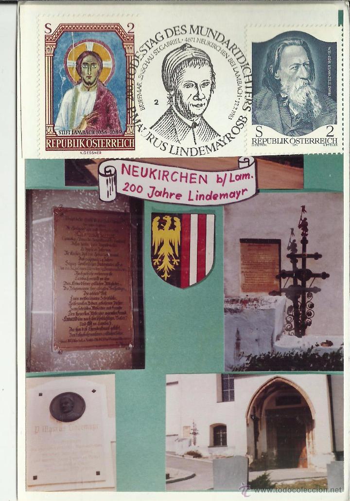 Sellos: AUSTRIA NEUKIRCHEN  MAURUS LINDEMAYROSB - Foto 1