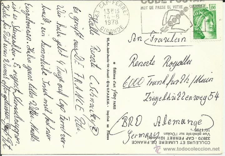 Sellos: FRANCIA TP CAP FERRET MAT CODIGO POSTAL - Foto 1