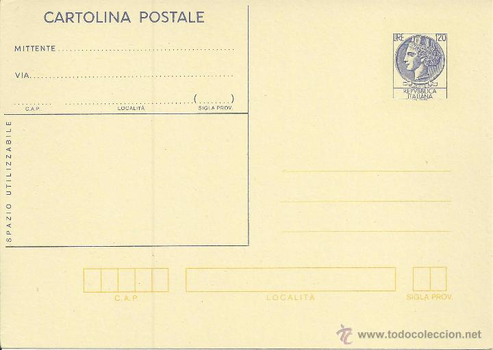 Sellos: ITALIA ENTERO POSTAL - Foto 1