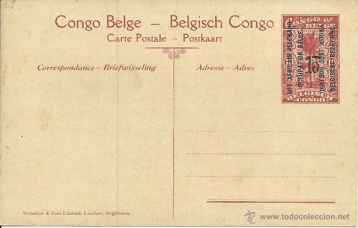 Sellos: CONGO BELGA ENTERO POSTAL TRANSPORTE MUNICIONES - Foto 2
