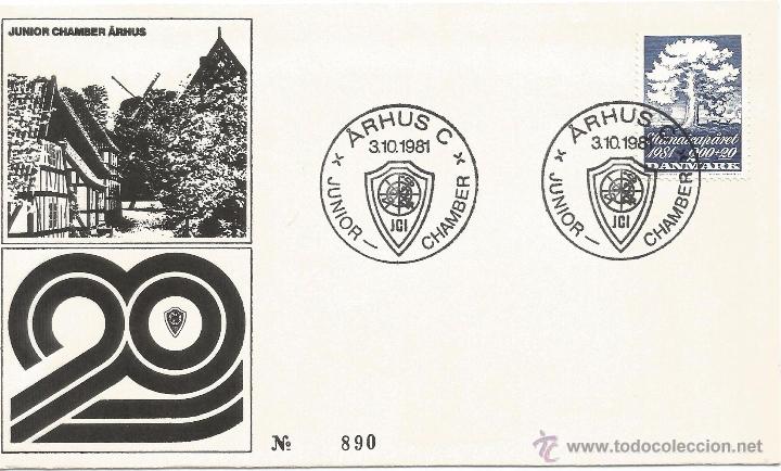 Sellos: DINAMARCA ARHUS 1981 JUNIOR CHAMBER - Foto 1