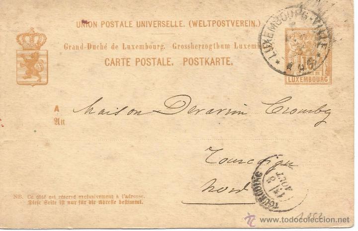 Sellos: LUXEMBURGO ENTERO POSTAL - Foto 1