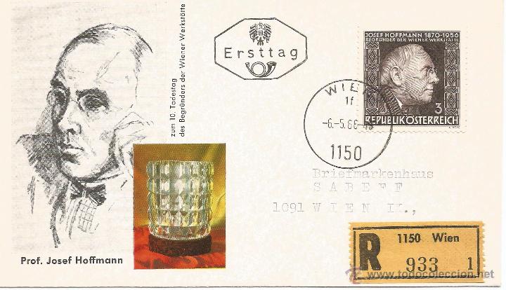 Sellos: AUSTRIA FDC JOSEF HOFFMANN - Foto 1