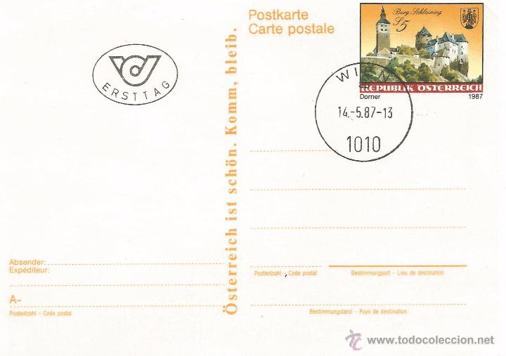 Sellos: AUSTRIA ENTERO POSTAL CASTILLO - Foto 1