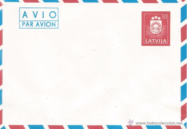 Sellos: LETONIA LATVIA ENTERO POSTAL - Foto 1