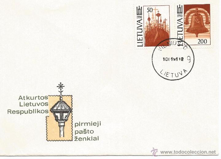 Sellos: LITUANIA FDC 1991 - Foto 1