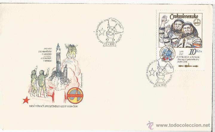Sellos: CHECOSLOVAQUIA FDC ESPACIO INTERKOSMOS COSMONAUTA - Foto 1
