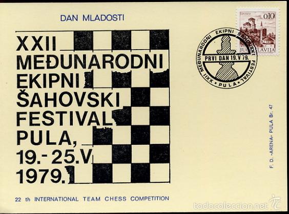 Francobolli: AJEDREZ CHESS - CHECKMATE 7926 B - YUGOSLAVIA - EN CARTULINA