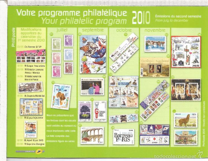 Sellos: FRANCIA ENTERO POSTAL SELLOS 2010 - Foto 2