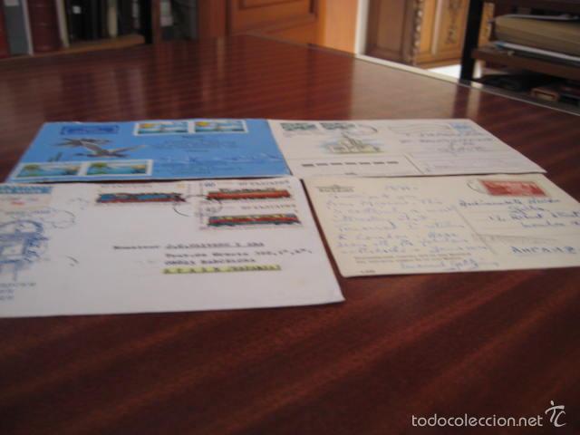 Francobolli: Paises del este. 6 cartas circuladas y una postal