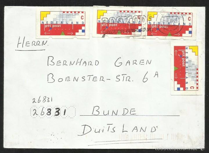 Sellos: HOLANDA SOBRE CIRCULADO- CODIGOS POSTALES - FDC - Foto 1