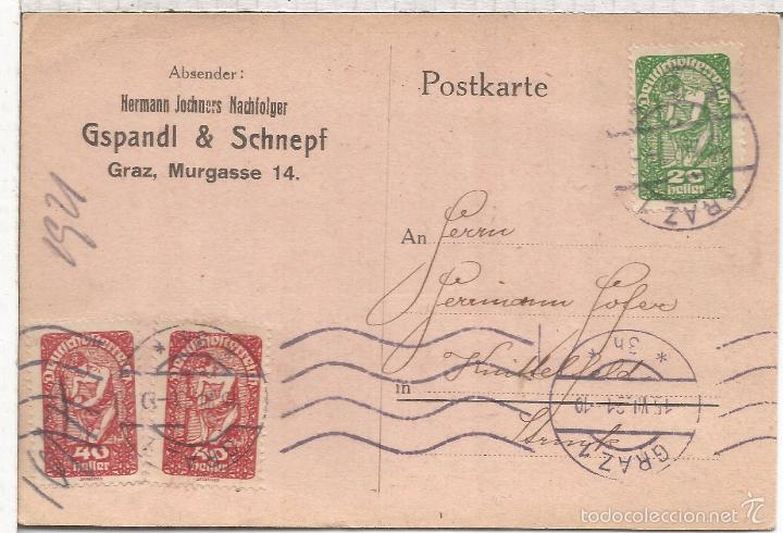 Sellos: AUSTRIA GRAZ 1921 - Foto 1
