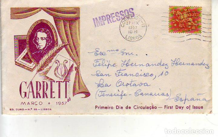 Timbres: garrett - circulada lisboa-tenerife la orotava 1957
