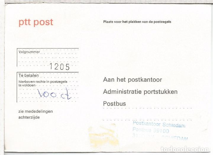 Sellos: HOLANDA ENTERO POSTAL PTT POST SCHIEDAM - Foto 1