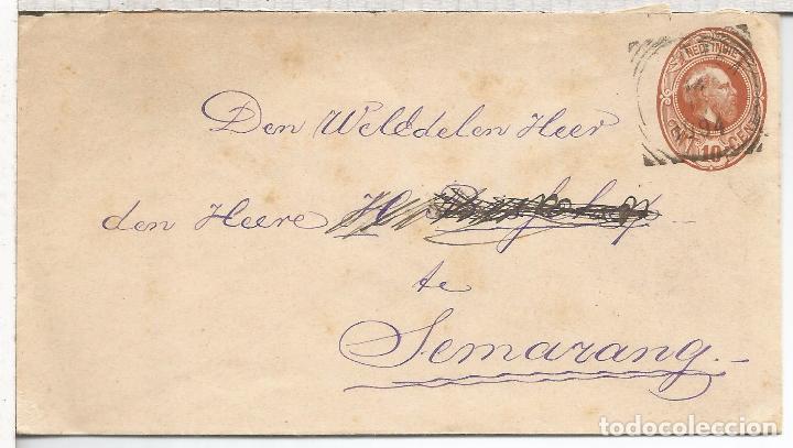 Sellos: HOLANDA ENTERO POSTAL 1894 A SEMAHANG AL DORSO LLEGADA - Foto 1