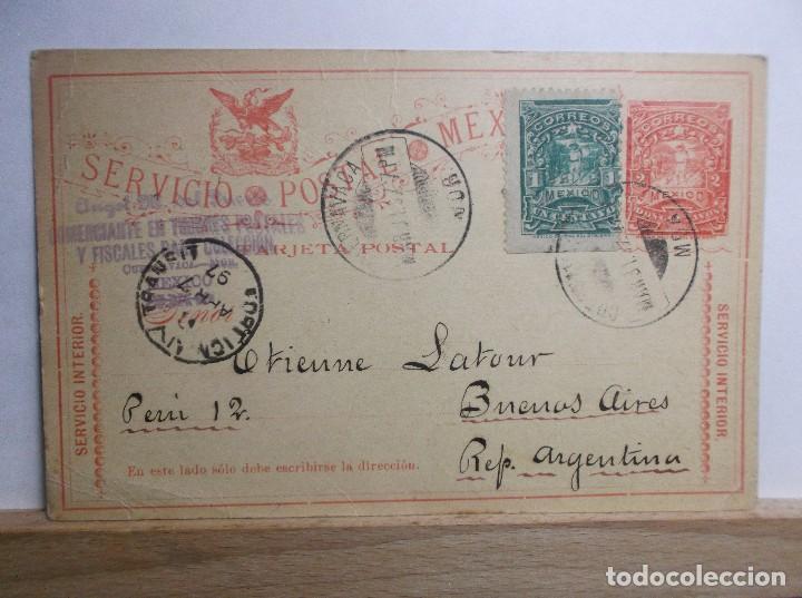 Sellos: TARJETA POSTAL DE MEXICO - 1897. - Foto 1