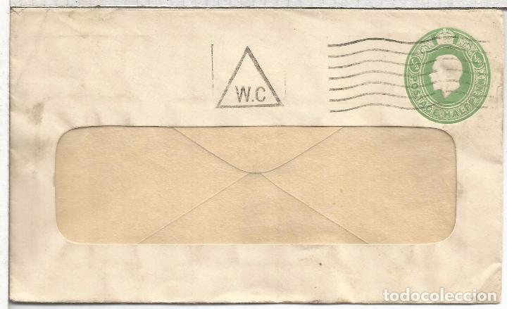 Sellos: REINO UNIDO ENTERO POSTAL CON MAT TRIANGULAR WC - Foto 1