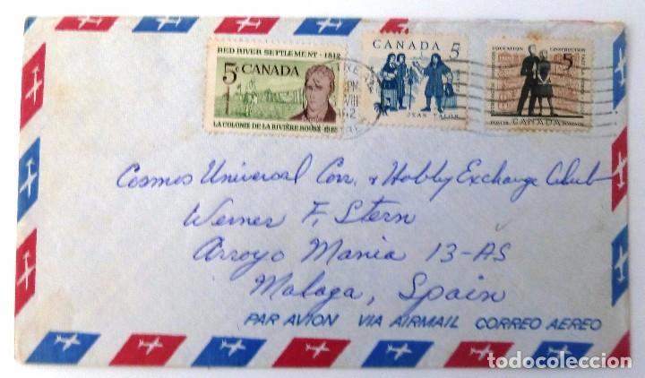Sellos: SOBRE CIRCULADO 1962. CANADA. .AEREO. - Foto 1