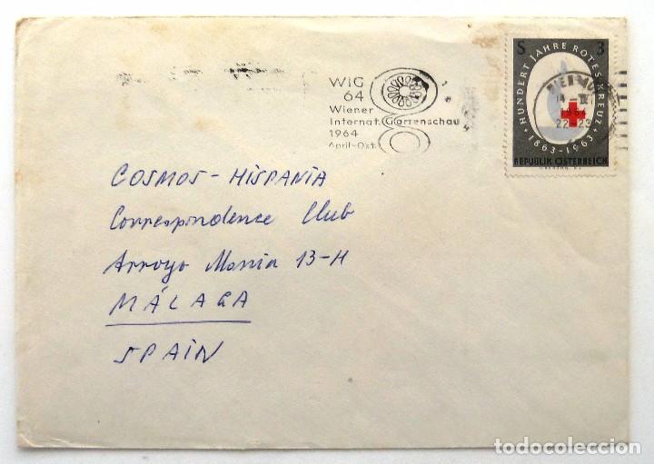 Sellos: SOBRE CIRCULADO 1964. AUSTRIA. - Foto 1