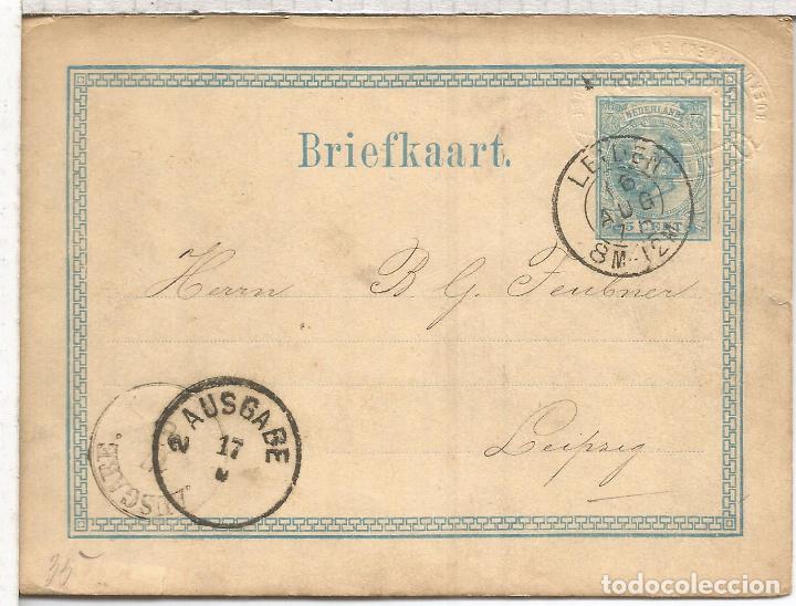 Sellos: HOLANDA ENTERO POSTAL LEIDEN - Foto 1