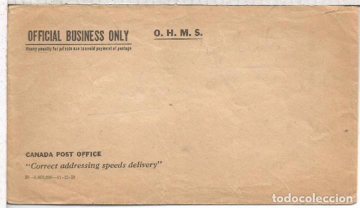 Sellos: CANADA OHMS COVER POST OFFICE - Foto 1