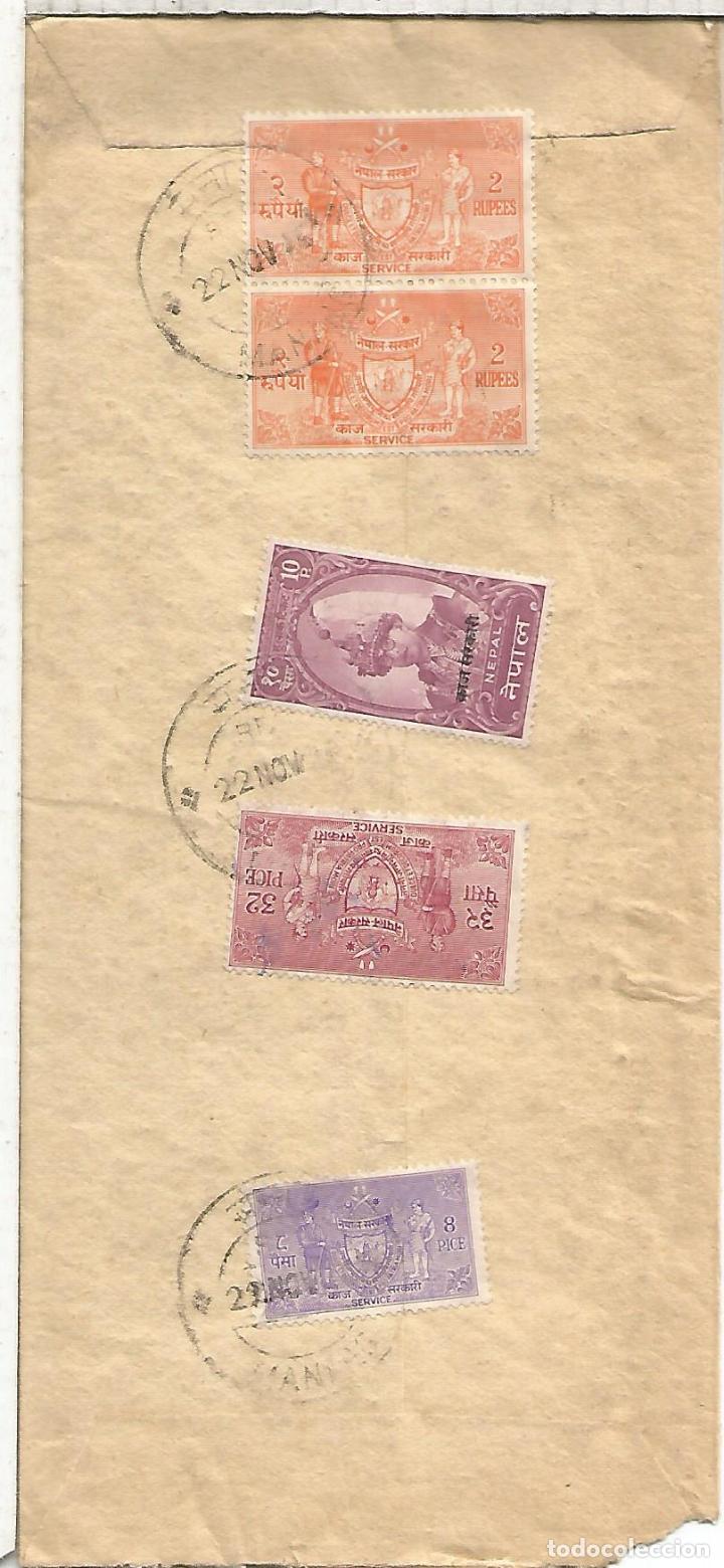 Sellos: NEPAL CARTA CIRCULADA - Foto 1
