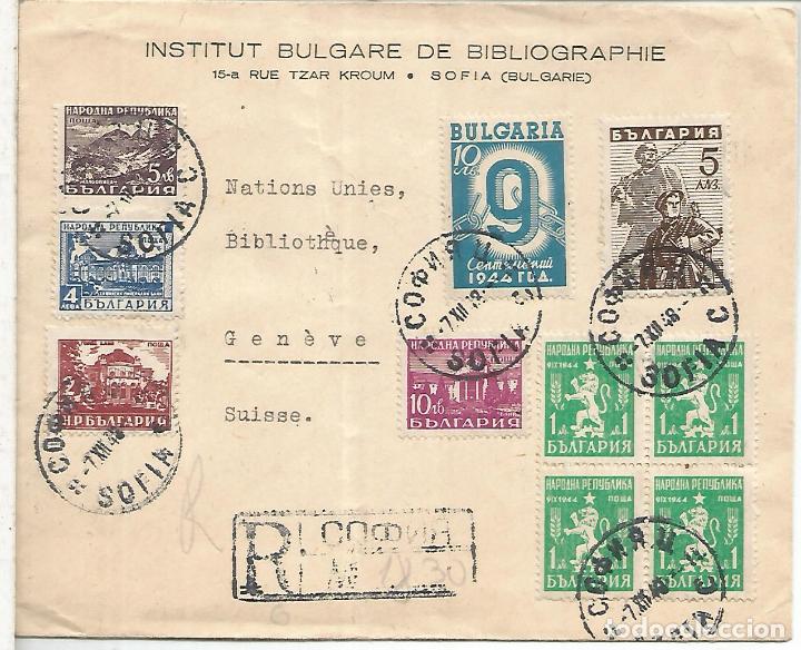 Sellos: BULGARIA SOFIA CC CERTIFICADA 1948 A GENEVE - Foto 1