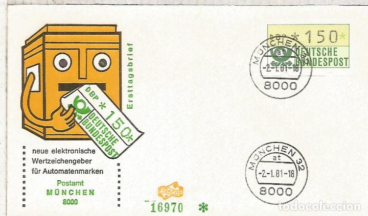 Sellos: ALEMANIA FDC ATM M&Uuml;NCHEN - Foto 1