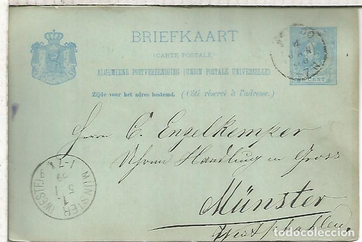 Sellos: HOLANDA ENTERO POSTAL 1889 - Foto 1