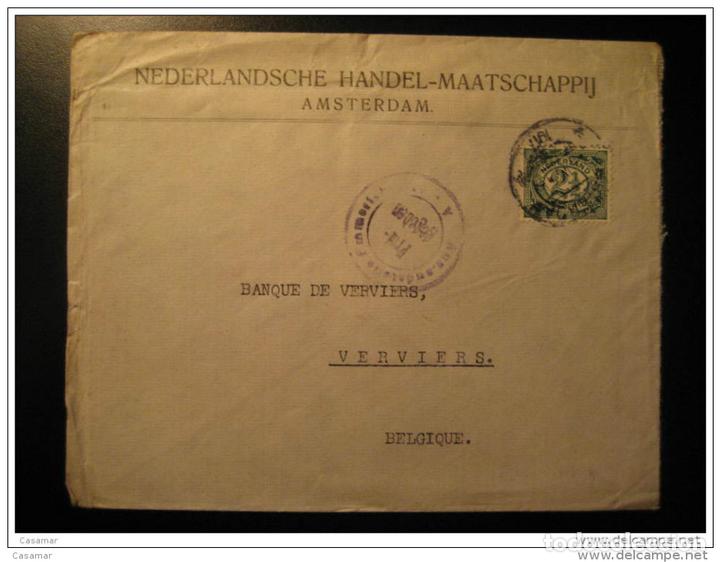 Amsterdam 1917 To Verviers Bank Belgium Ww1 Wwi Buy