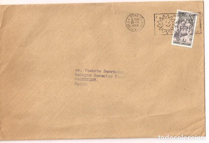 Sellos: CARTA CIRCULADA DESDE EIRE A CASTELL&Oacute;N - Foto 1