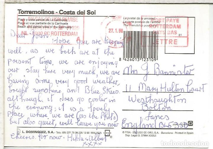 Sellos: TORREMOLINOS MALAGA TP CORREO TURISTICO ENCAMINADO POR OPERADOR POSTAL EXTRANJERO TOURISTIC MAIL VIA