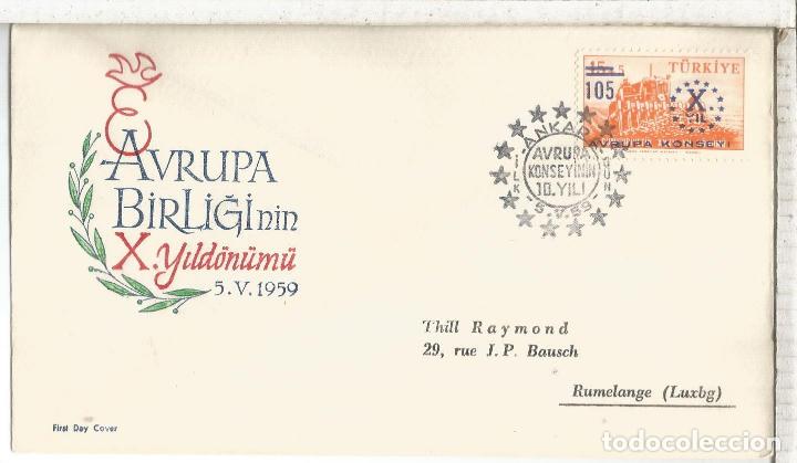 Sellos: TURQUIA FDC 1959 - Foto 1