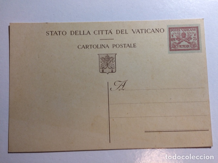Sellos: Cartulina Postal Vaticano 1929 - Foto 1 - 192590568