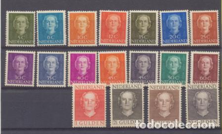 Sellos: Holanda 1949. Yvert 512-27 * - Foto 1