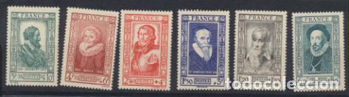 Sellos: Francia 1943. Yvert 587-92 * - Foto 1
