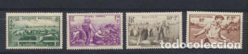 Sellos: Francia 1940. Yvert 466-69 * - Foto 1