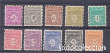 Sellos: Francia 1944. Yvert 620-29 * - Foto 1