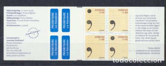 Sellos: Suecia. Carnet 2008 ** - Foto 1