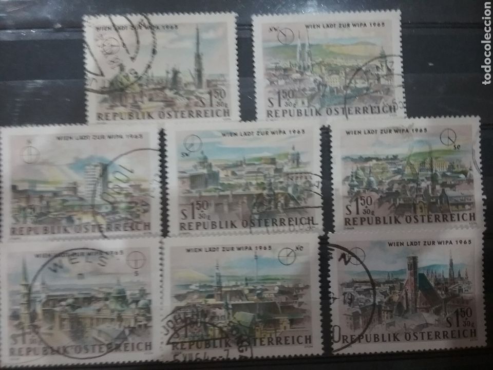 Sellos: Sellos Austria (Osterreich) mtdos/1964/edificios/arquitectura/catedra/paisajes/naturaleza/WIPA/arte/