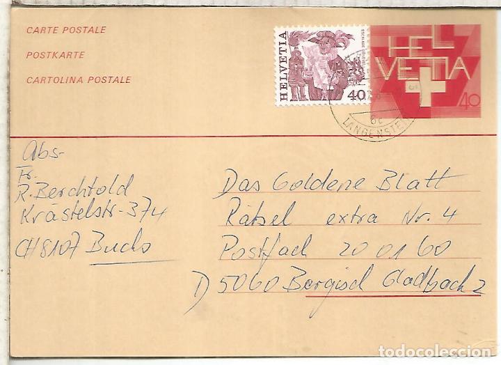 Sellos: SUIZA ENTERO POSTAL MAT - Foto 1