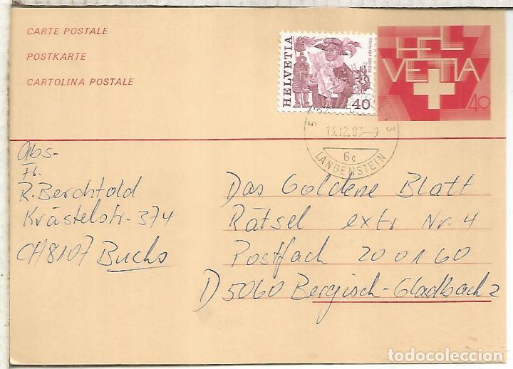 Sellos: SUIZA ENTERO POSTAL - Foto 1