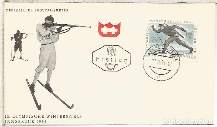 Sellos: AUSTRIA INNSBRUCK 1964 JUEGOS OLIMPICOS INVIERNO WINTER GAMES BIATHLON SKI