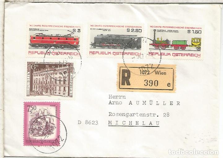 Sellos: AUSTRIA CERTIFICADA FERROCARRIL RAILWAY - Foto 1