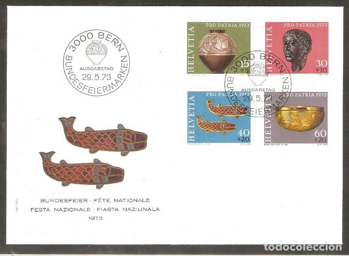 Selos: SUIZA. 1973. SPD. YT 926/929. ARQUEOLOG&Iacute;A.