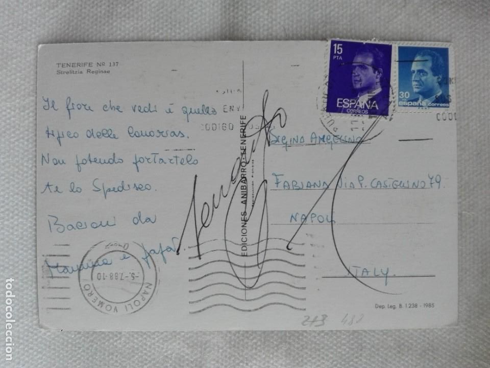 Francobolli: POSTAL2488 ANIBARRO 137 TENERIFE FLOR STRELITZIA REGINAE -FILATELIA ITALIA 1988 NAPOLI