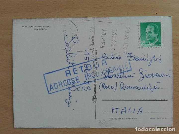 Briefmarken: POSTAL 3256 FOTOPERATOR 2192 PORTO PETRO MALLORCA FILATELIA ITALIA RONCODIGA RETOUR
